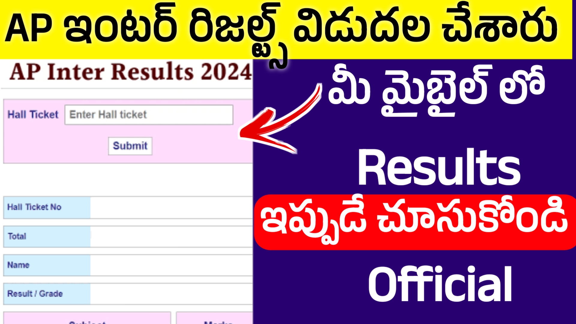 AP Inter Results 2024 Released Official AP Inter Results 2024 AP